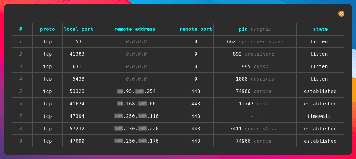 Somo: A Friendlier Netstat Alternative
